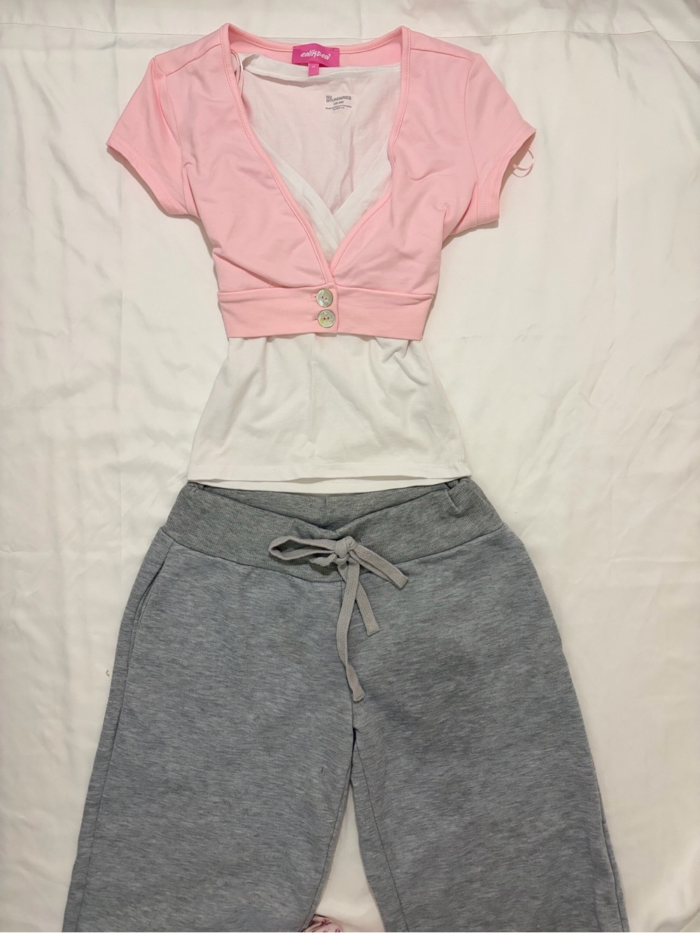 Gray Drawstring Women’s Wide leg sweatpants